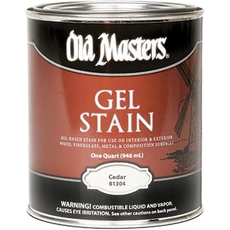 Old Masters Old Masters 81304 Cedar Gel Stain - 1 Quart 86348813045
